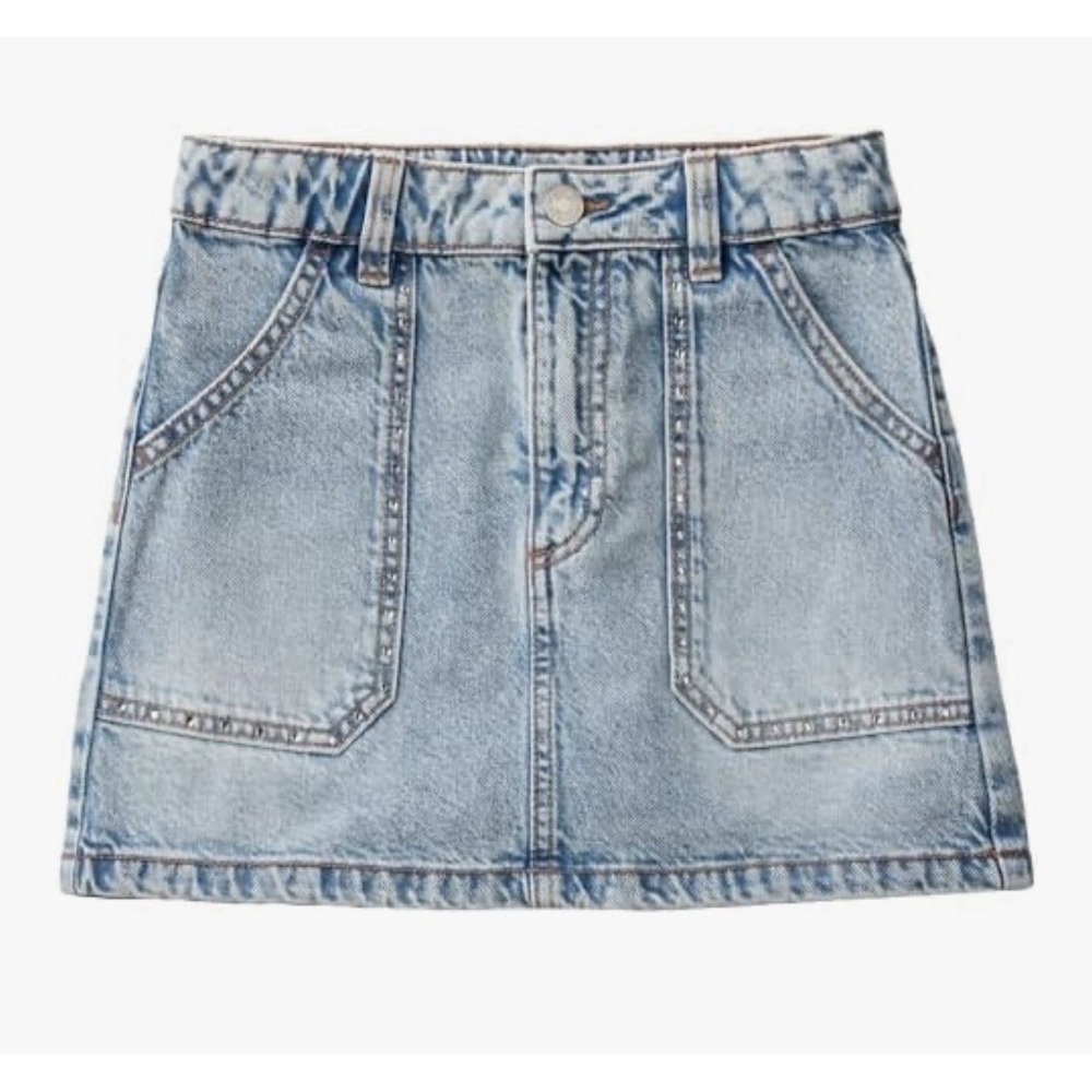 United Colors Of Benetton Girls Denim Skirt 8-9 Years‎ Large Rhinestones